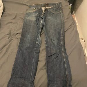 Nudie jeans blue worn in selvedge denim jeans 29x34
